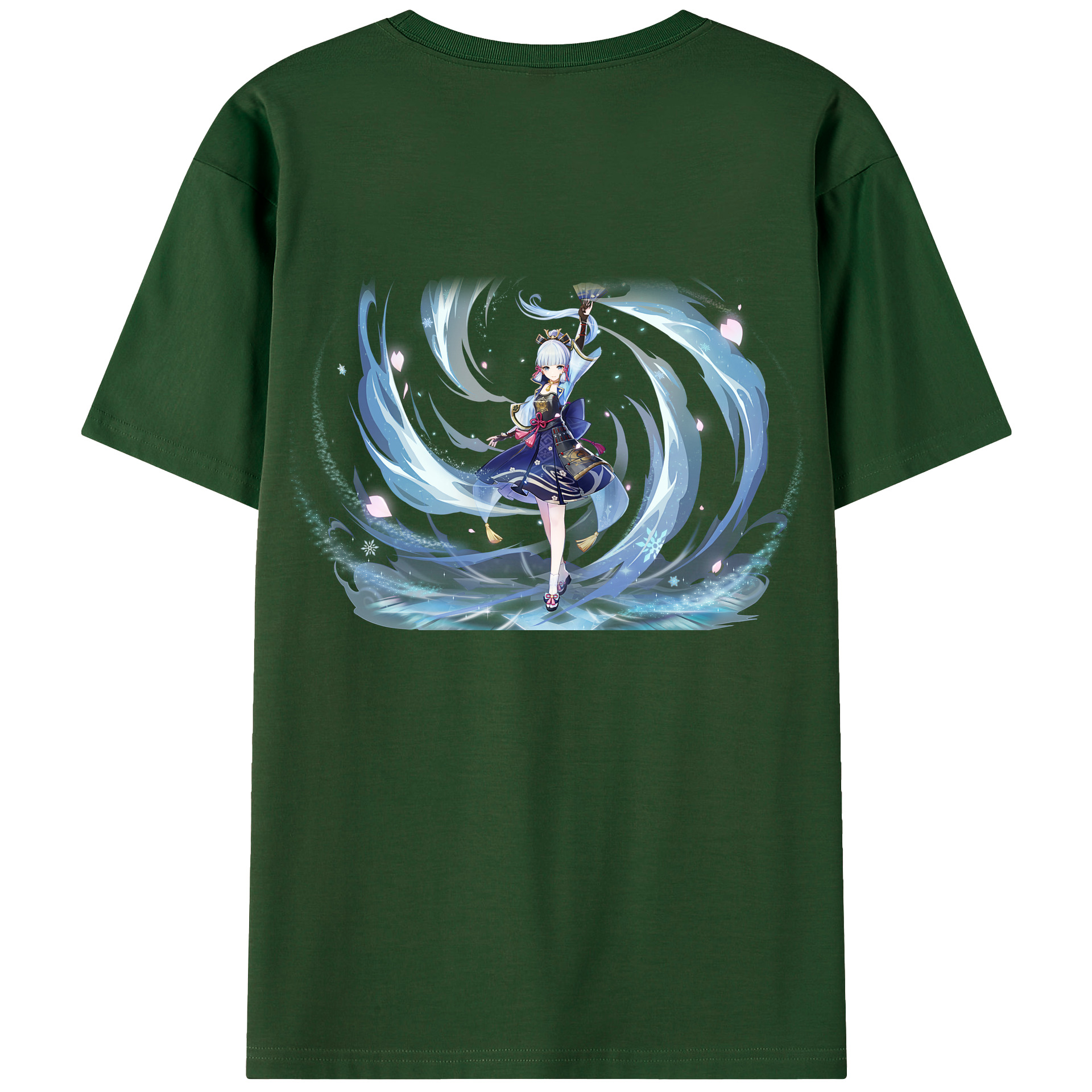 げんし神 神里綾華 神宮寺レン genshin Kamimiya Ren 綿100％半袖Tシャツ（背面プリント）